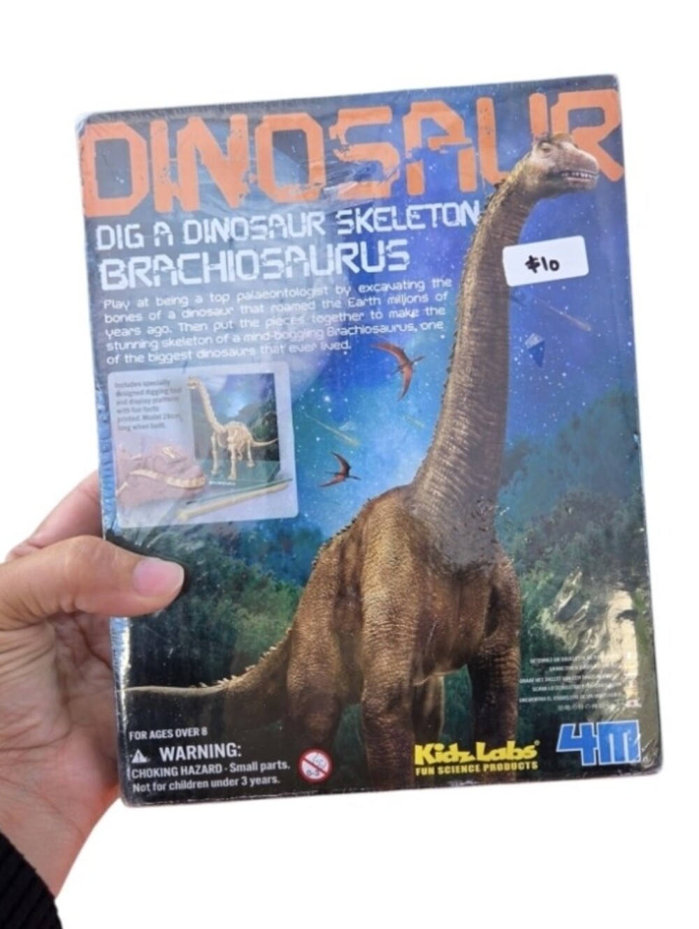 2012 4M Kidz Labs Dig a Dinosaur Skeleton: Brachiosaurus Excavation Kit